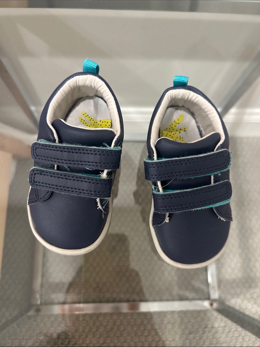 Ten Little Original Sneaker Toddler Navy Blue Velcro size 5.5